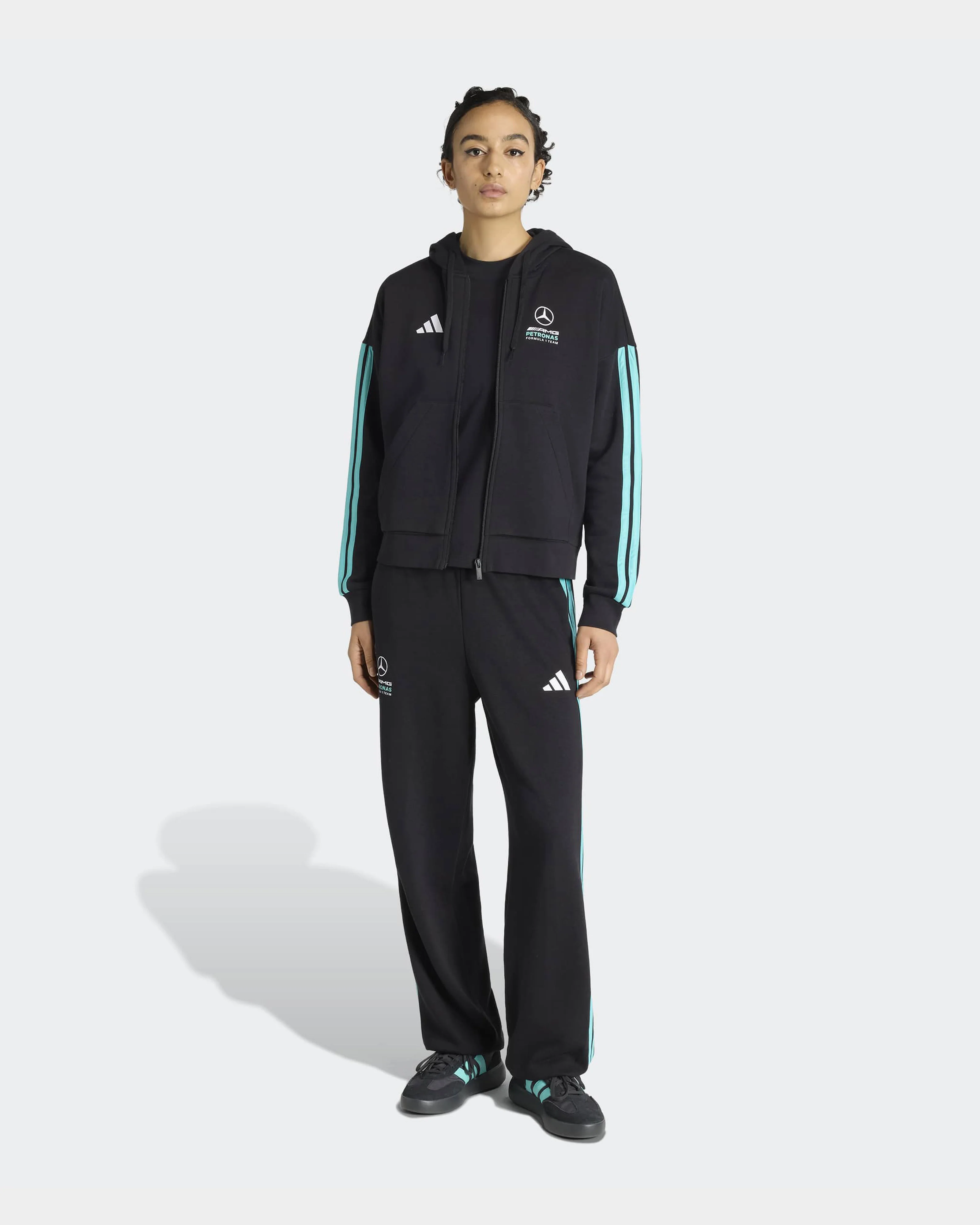 Womens DNA Full-Zip Hoody Black - Image 3