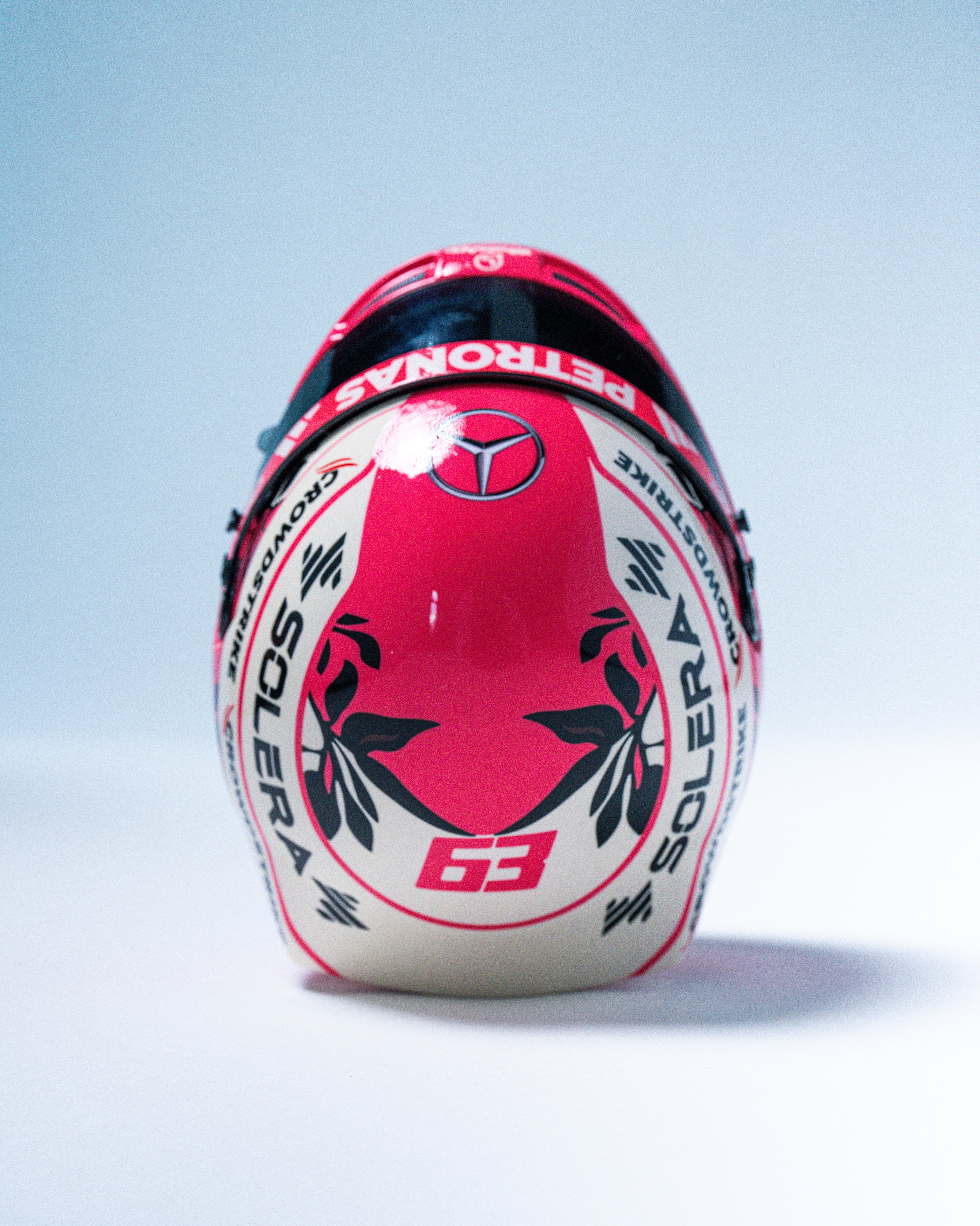 George Russell 2025 Miami Mini Bell Helmet Replica 1:2 - Image 6