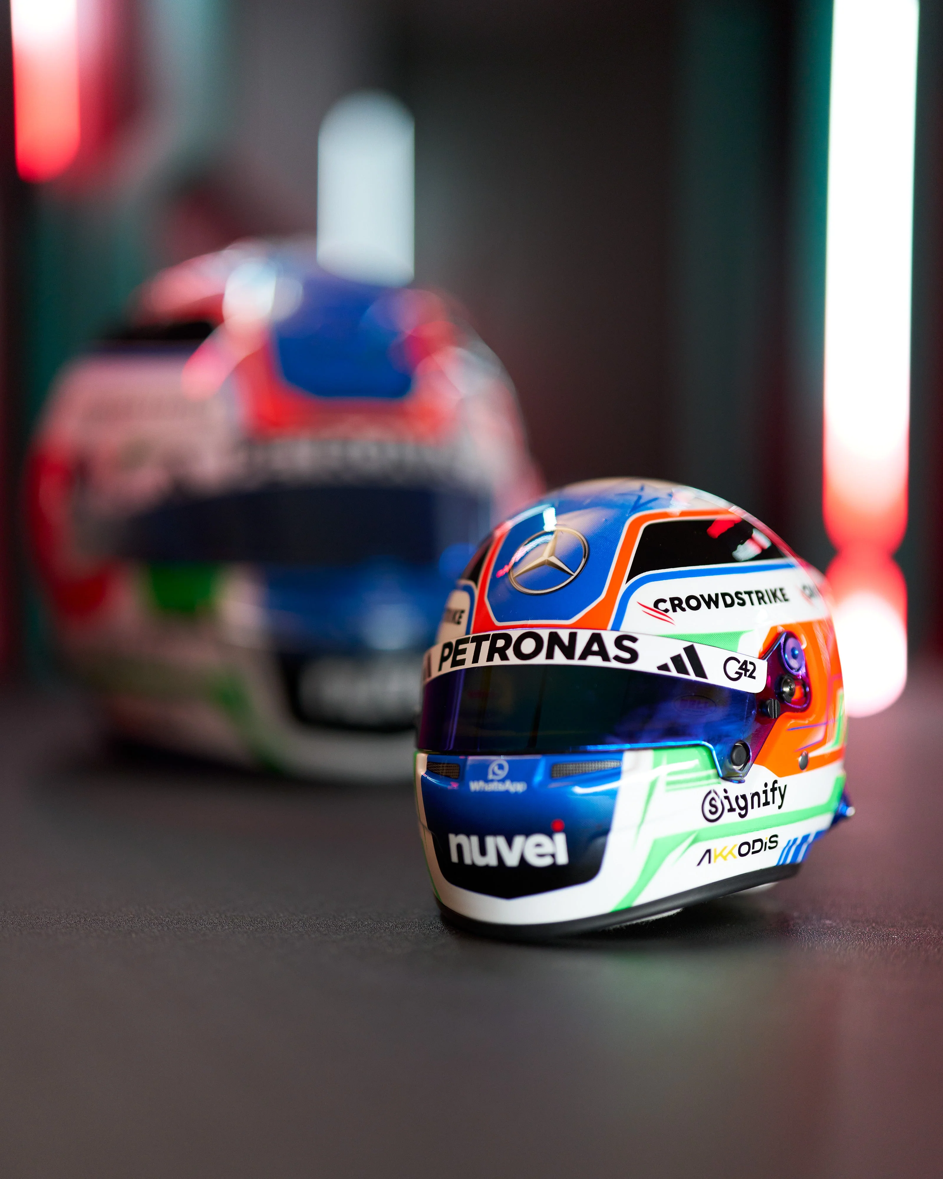 Kimi Antonelli 2025 Mini Bell Helmet Replica 1:2 - Image 4