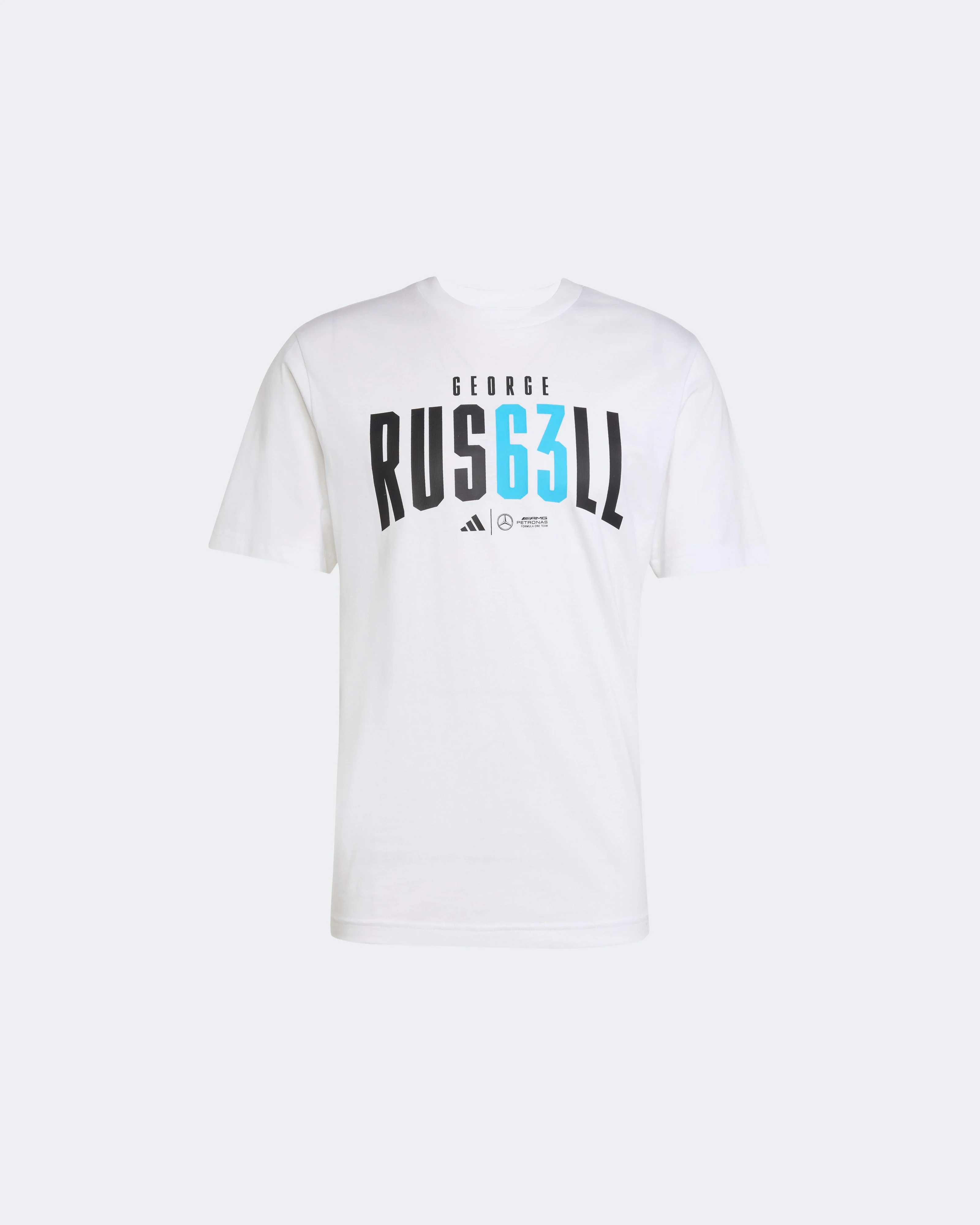 Mens George Russell T-shirt White - Image 6