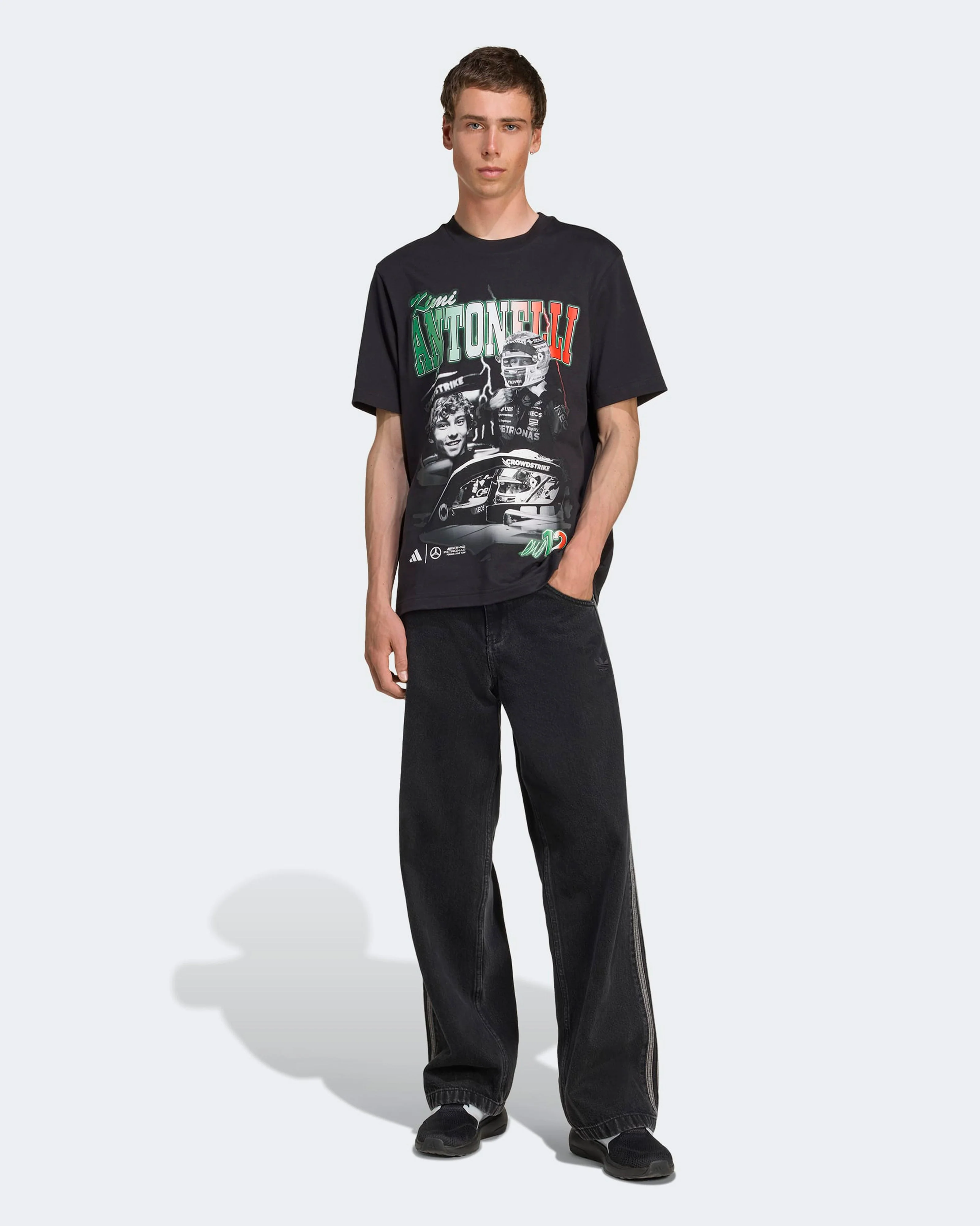 Mens Kimi Antonelli Graphic T-shirt Black - Image 3