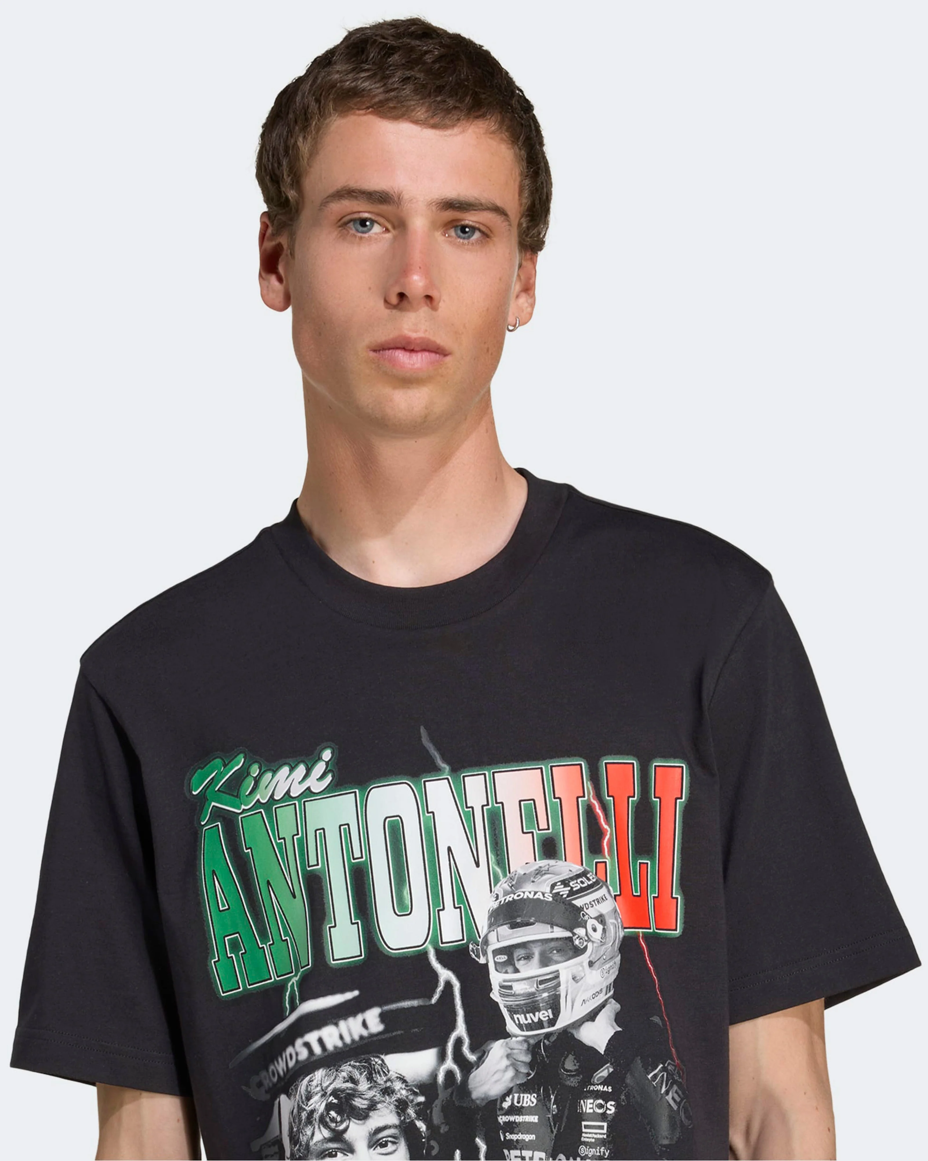 Mens Kimi Antonelli Graphic T-shirt Black - Image 4