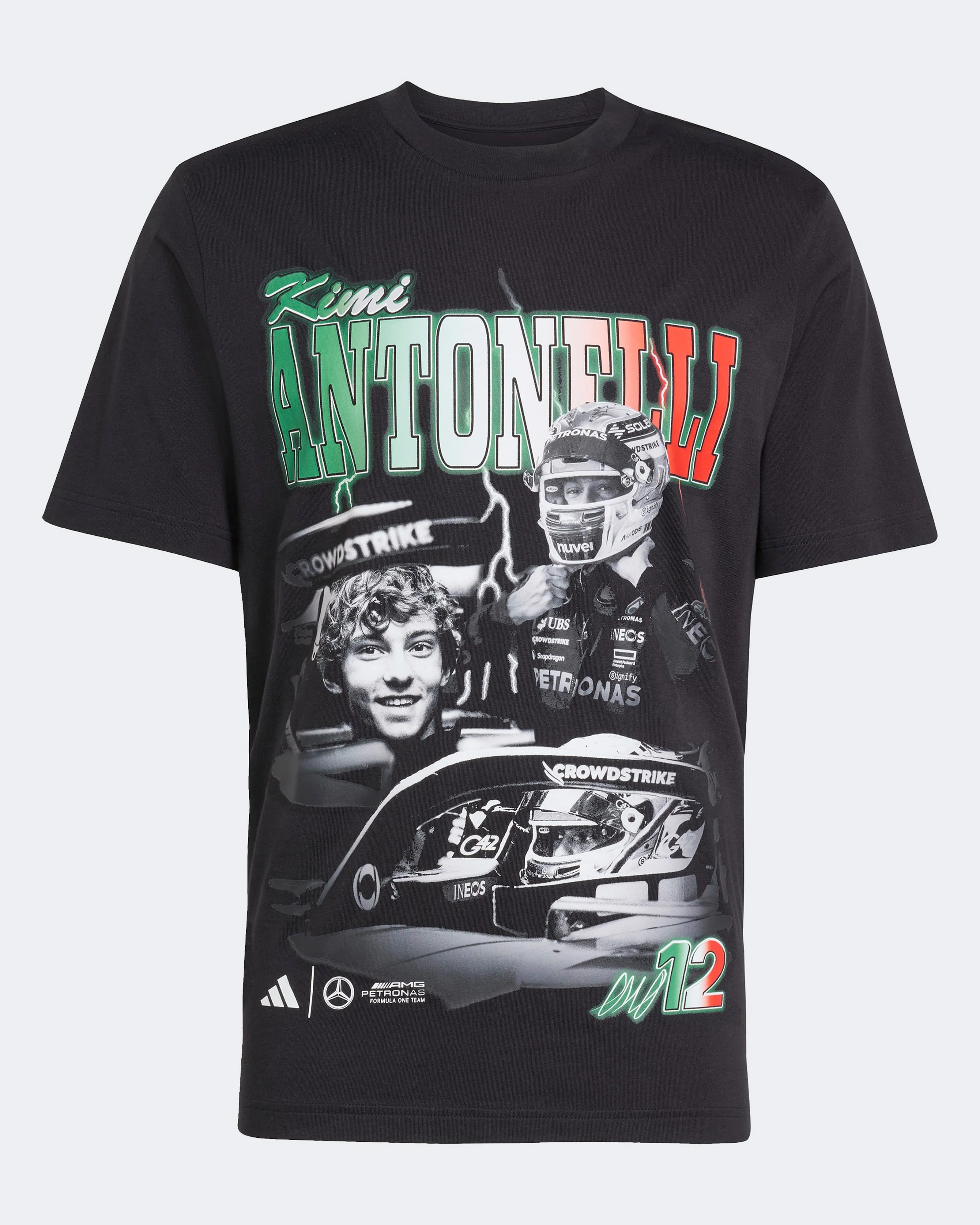 Mens Kimi Antonelli Graphic T-shirt Black - Image 6