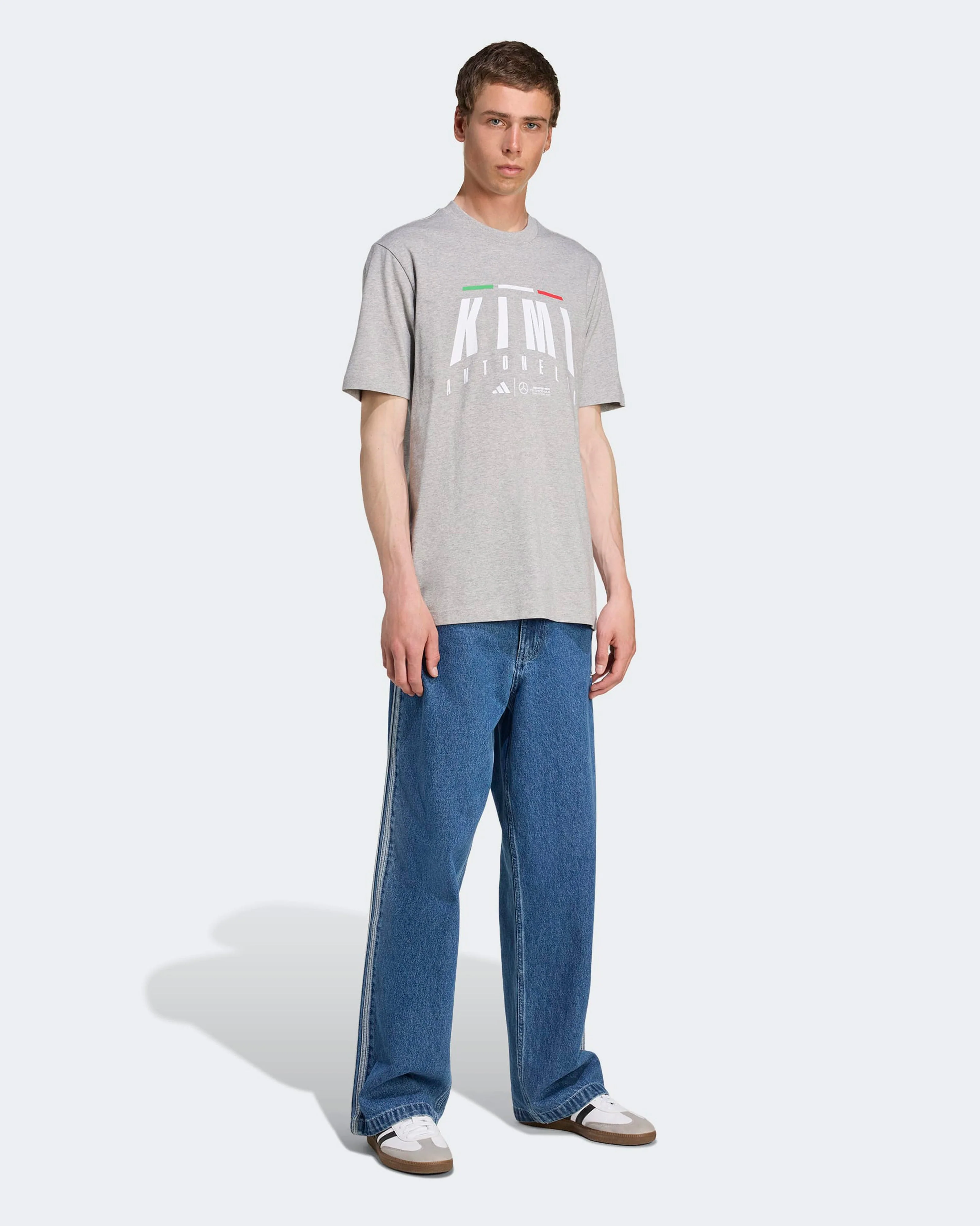 Mens Kimi Antonelli T-shirt Grey - Image 3