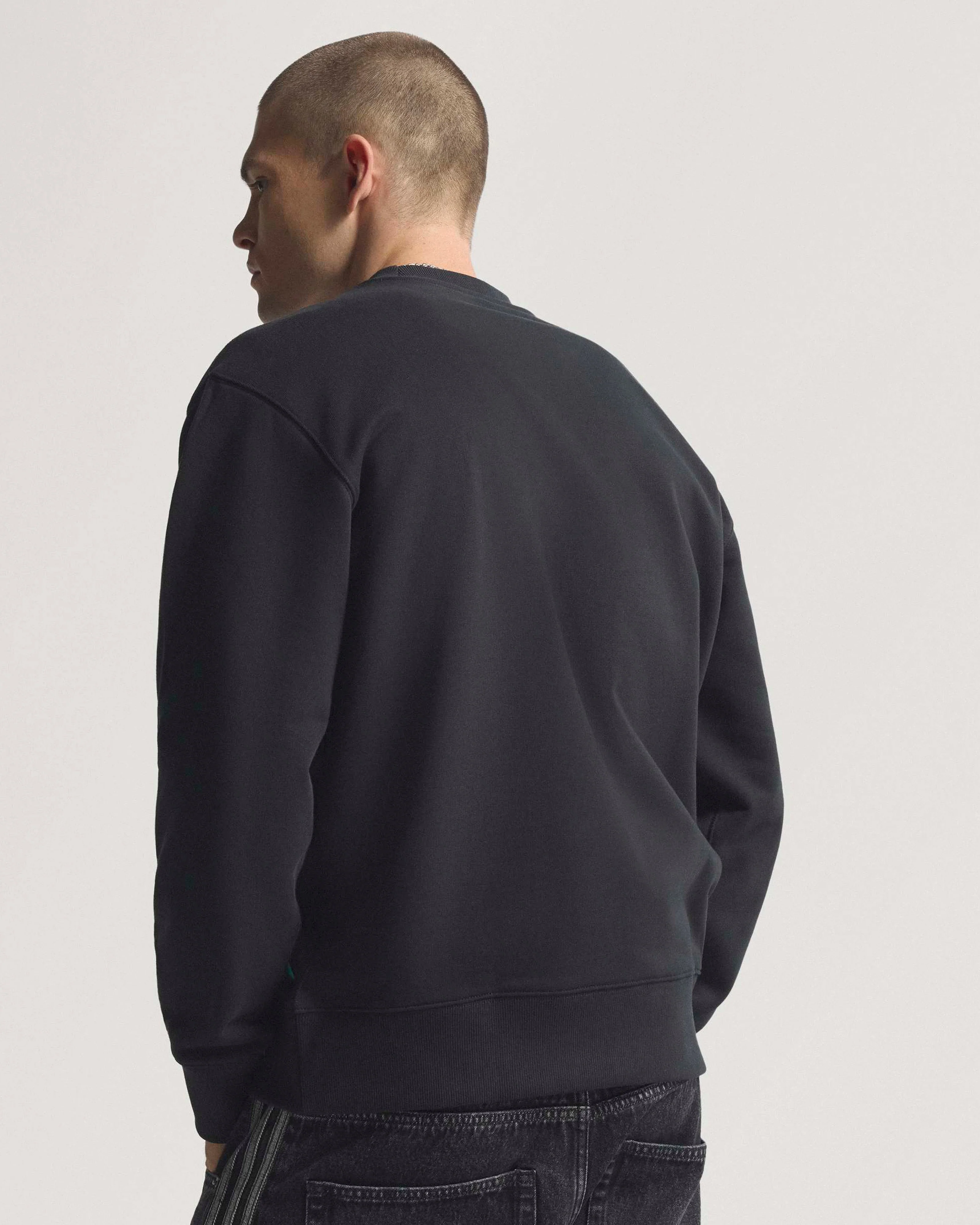 Mens Las Vegas Sweat Top Black - Image 3