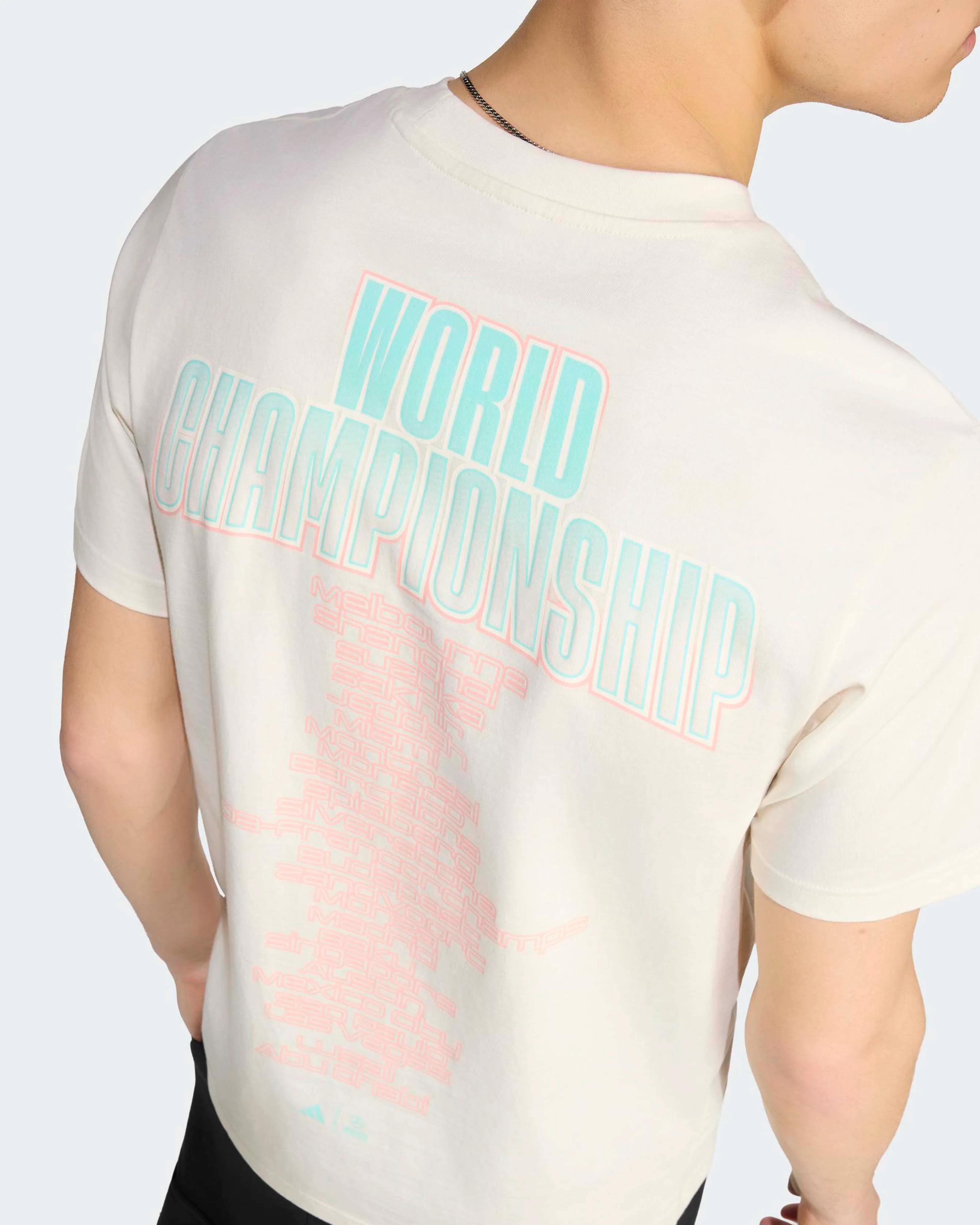 Mens Miami Graphic T-shirt Off White - Image 5