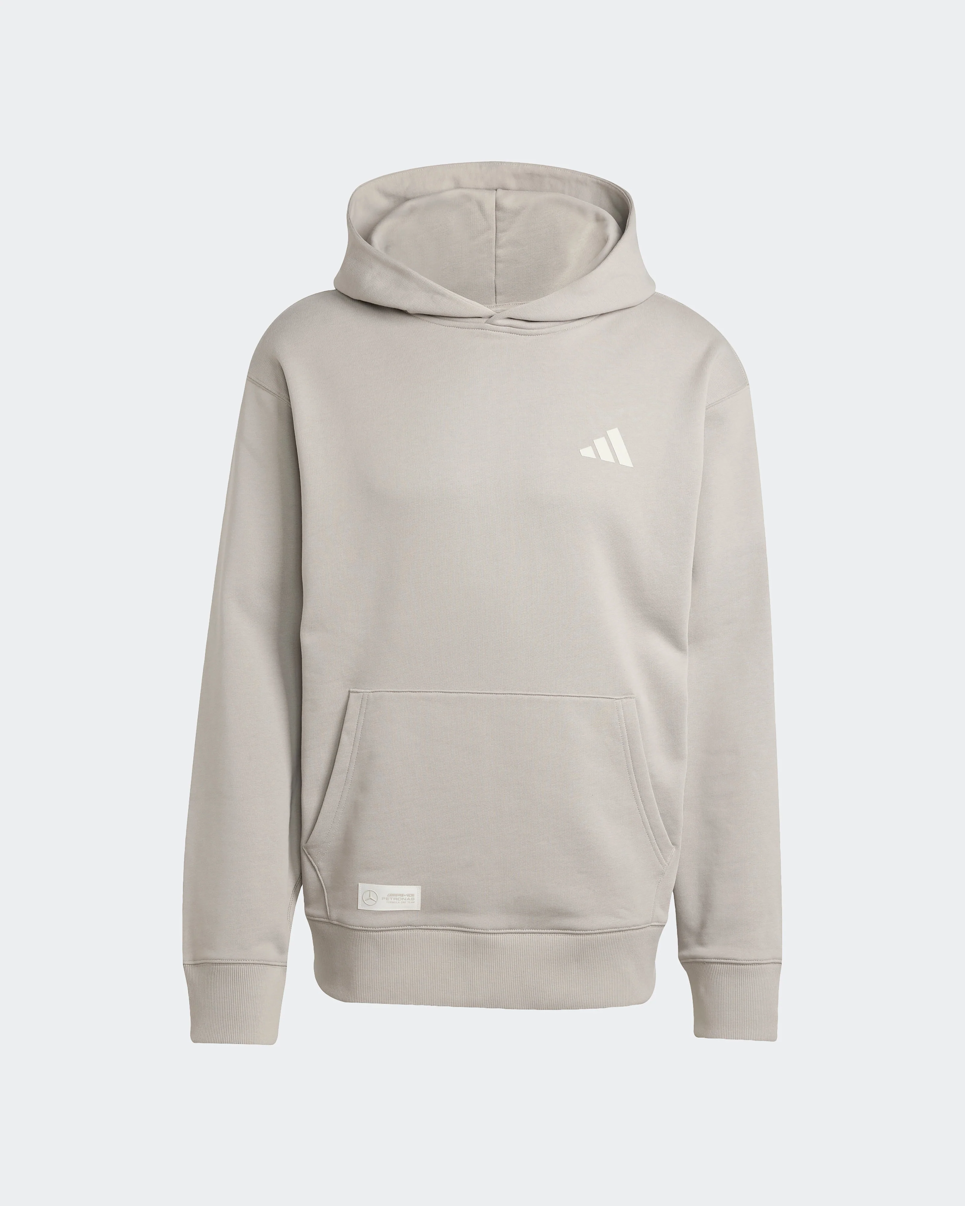 Mens Premium Sweat Hoody Beige - Image 5