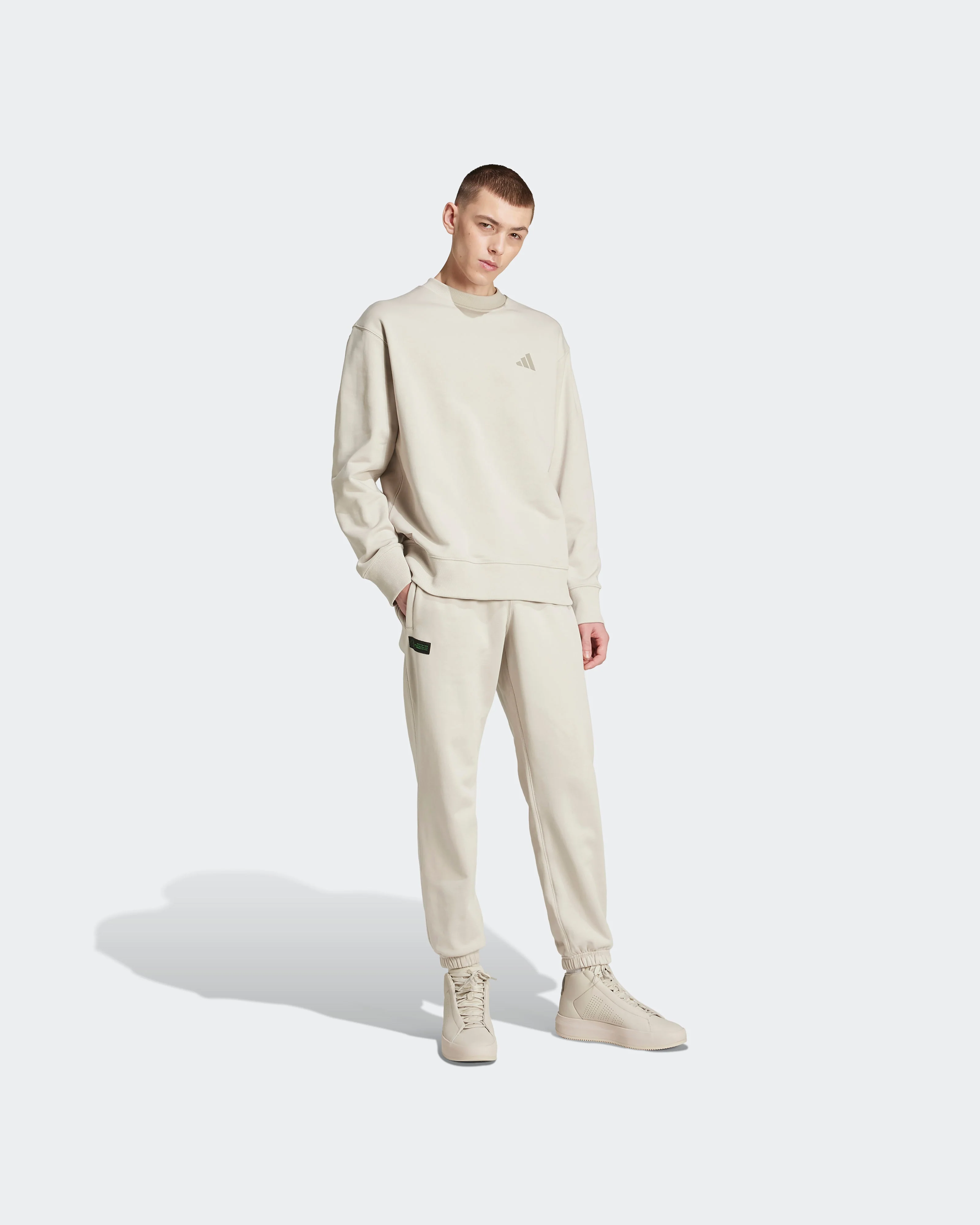 Mens Premium Sweat-Top Beige - Image 3