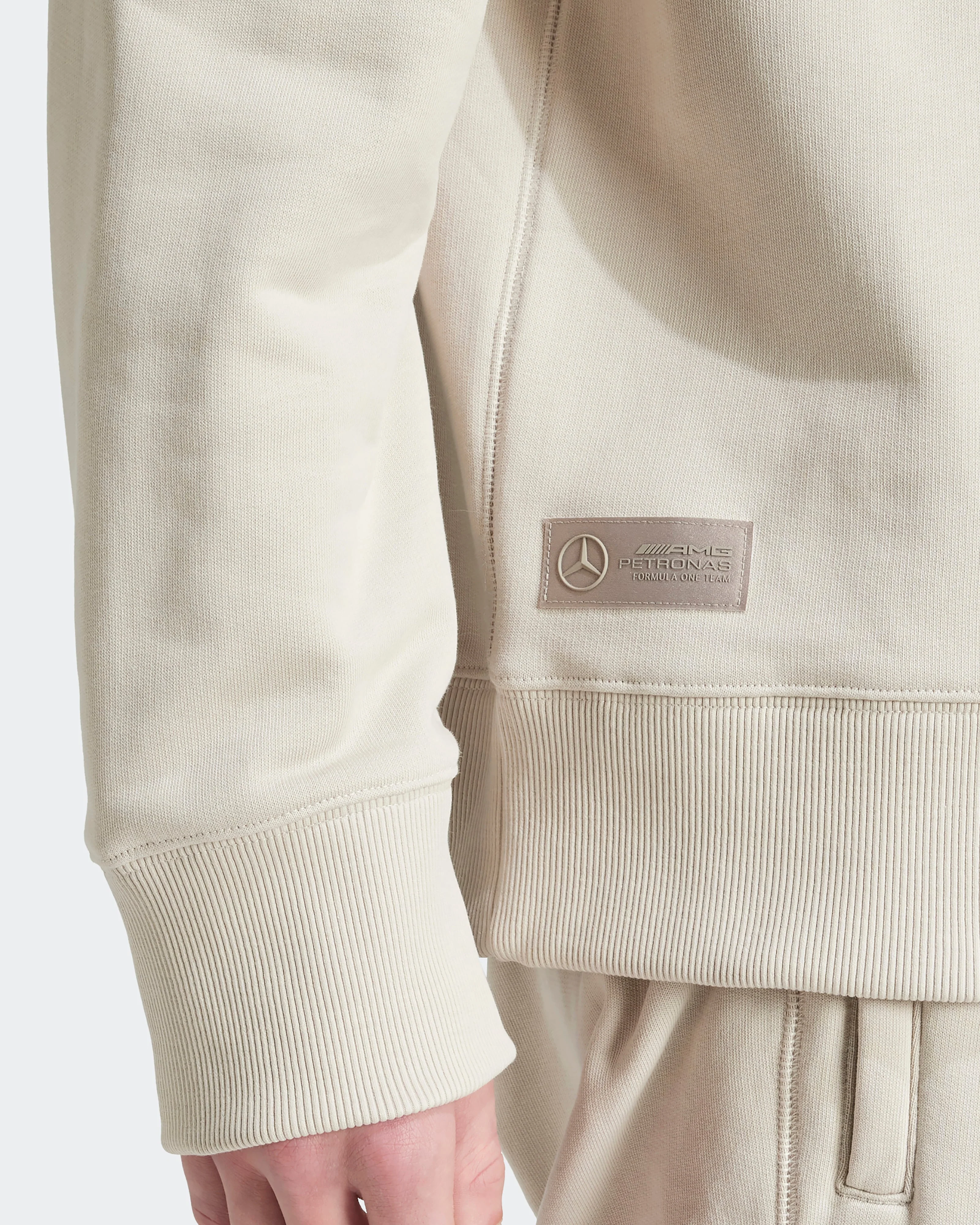 Mens Premium Sweat-Top Beige - Image 4