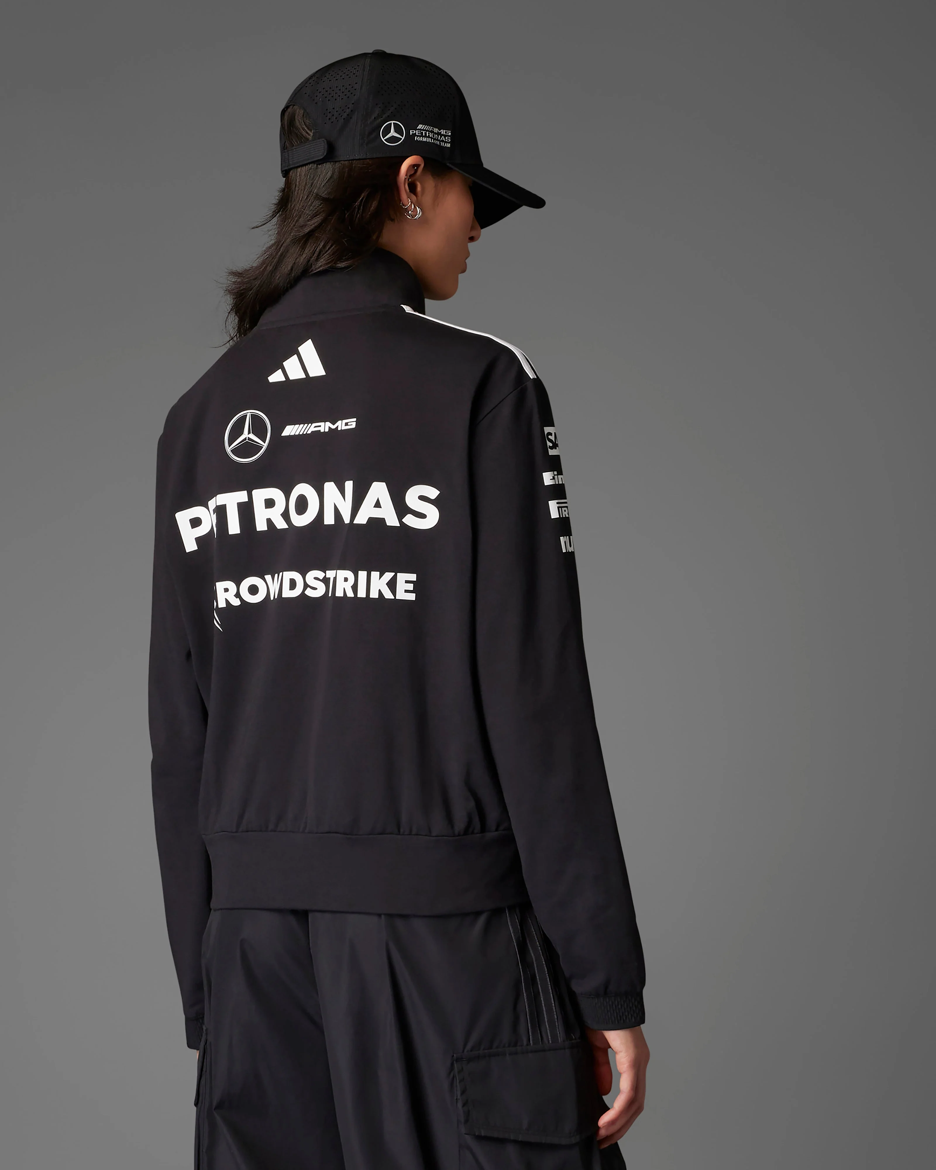 Womens 2025 Team Quarter Zip Black - Image 4