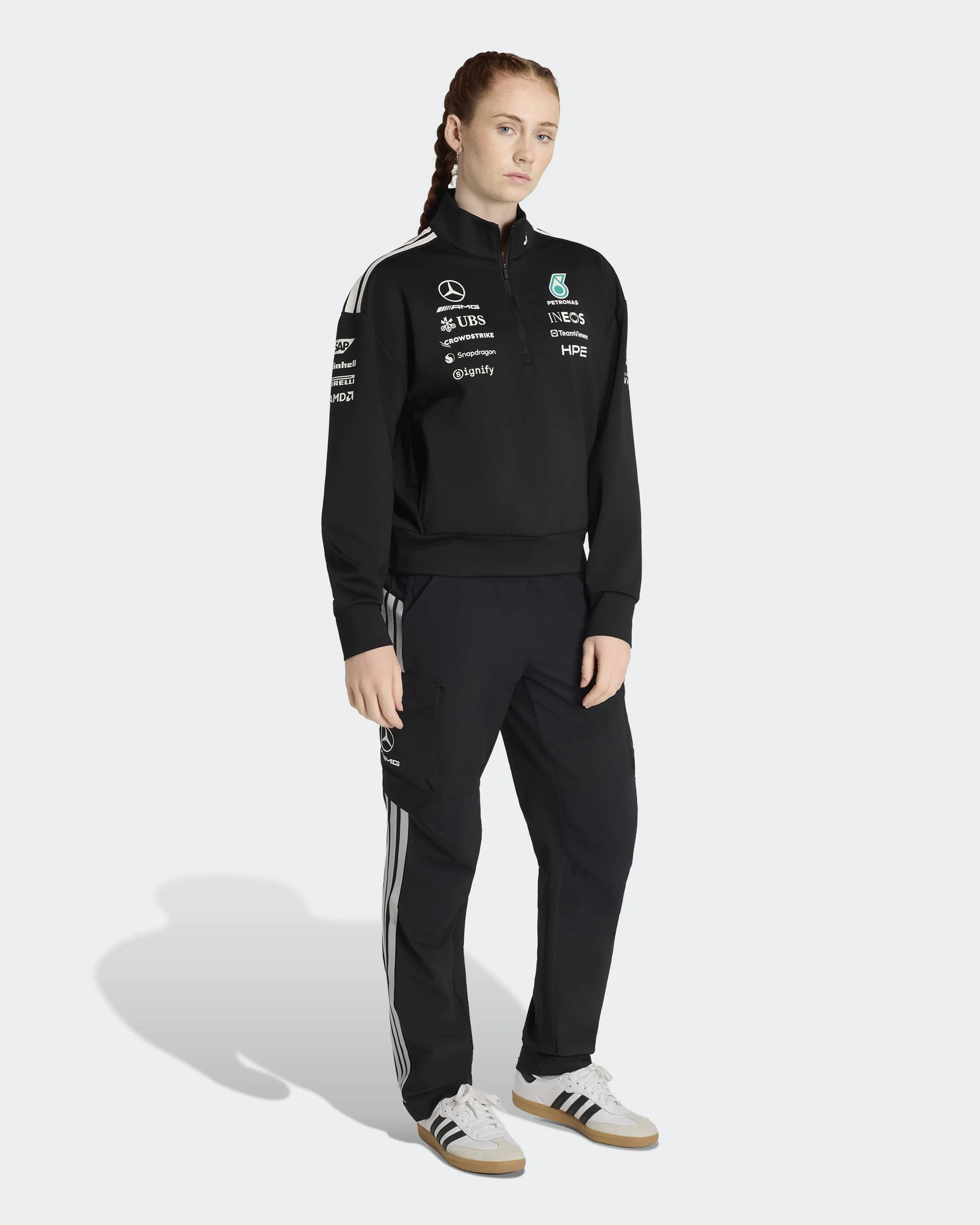 Womens 2026 Team Quarter Zip Black - Image 3