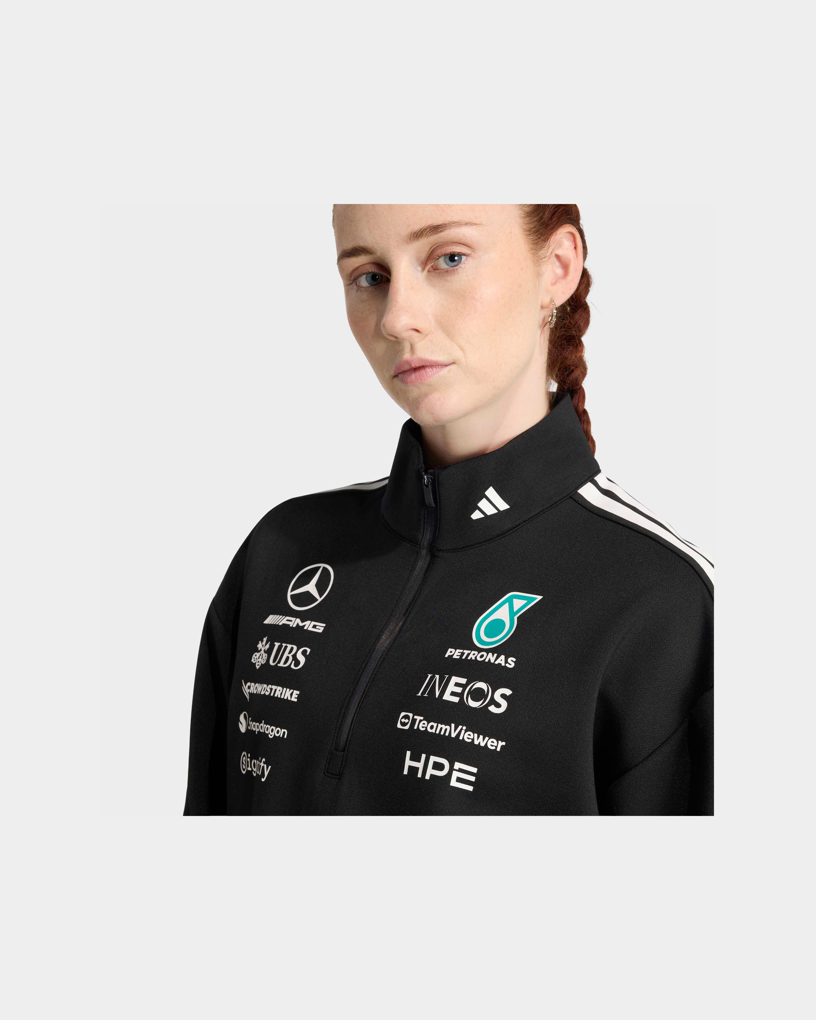 Womens 2026 Team Quarter Zip Black - Image 4